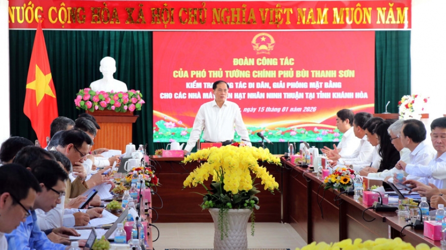Deputy PM works with Khanh Hoa to address bottlenecks facing nuclear power project
